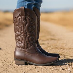 Cat & Jack Brown Cowgirl Boots